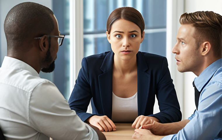 **
"A diverse group of people in a modern office setting, engaged in a meeting. Focus on their non-verbal communication: eye contact, attentive postures, and subtle facial expressions showing active listening and understanding. Soft, natural lighting."
**